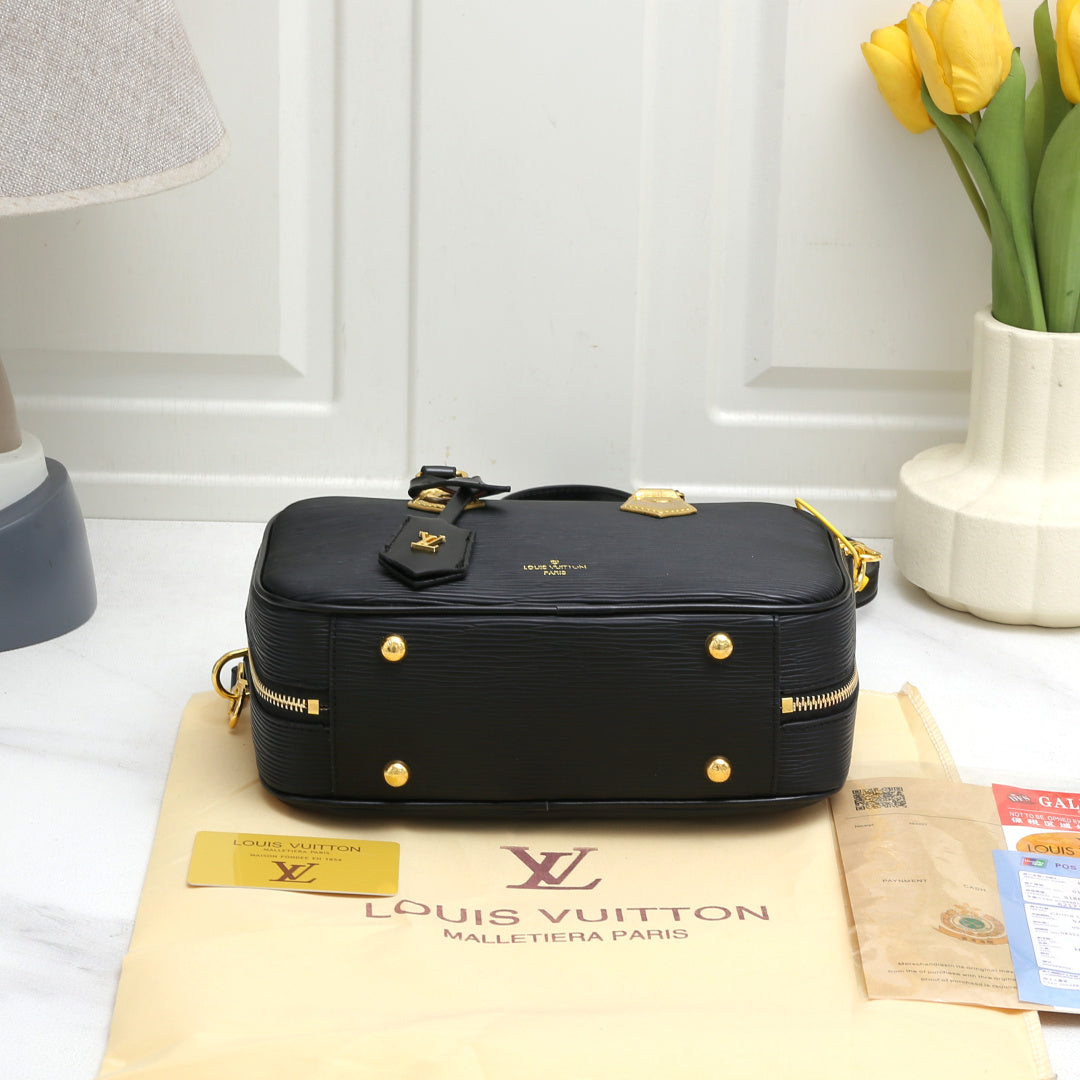 Louis Vuitton LV Trend Tote Bag Black 26x10x16cm mysite