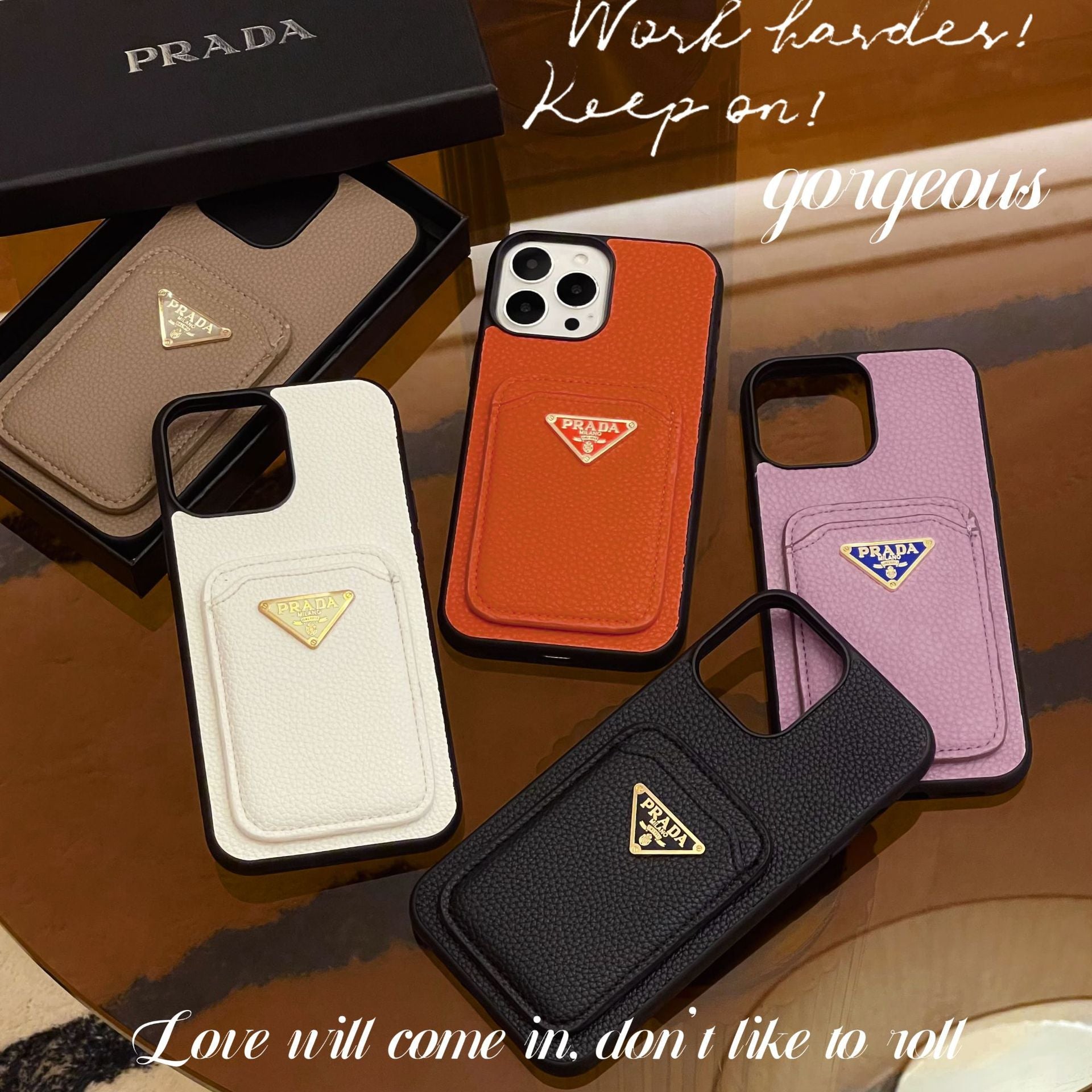 Pra Card Holder Color iPhone Case mysite