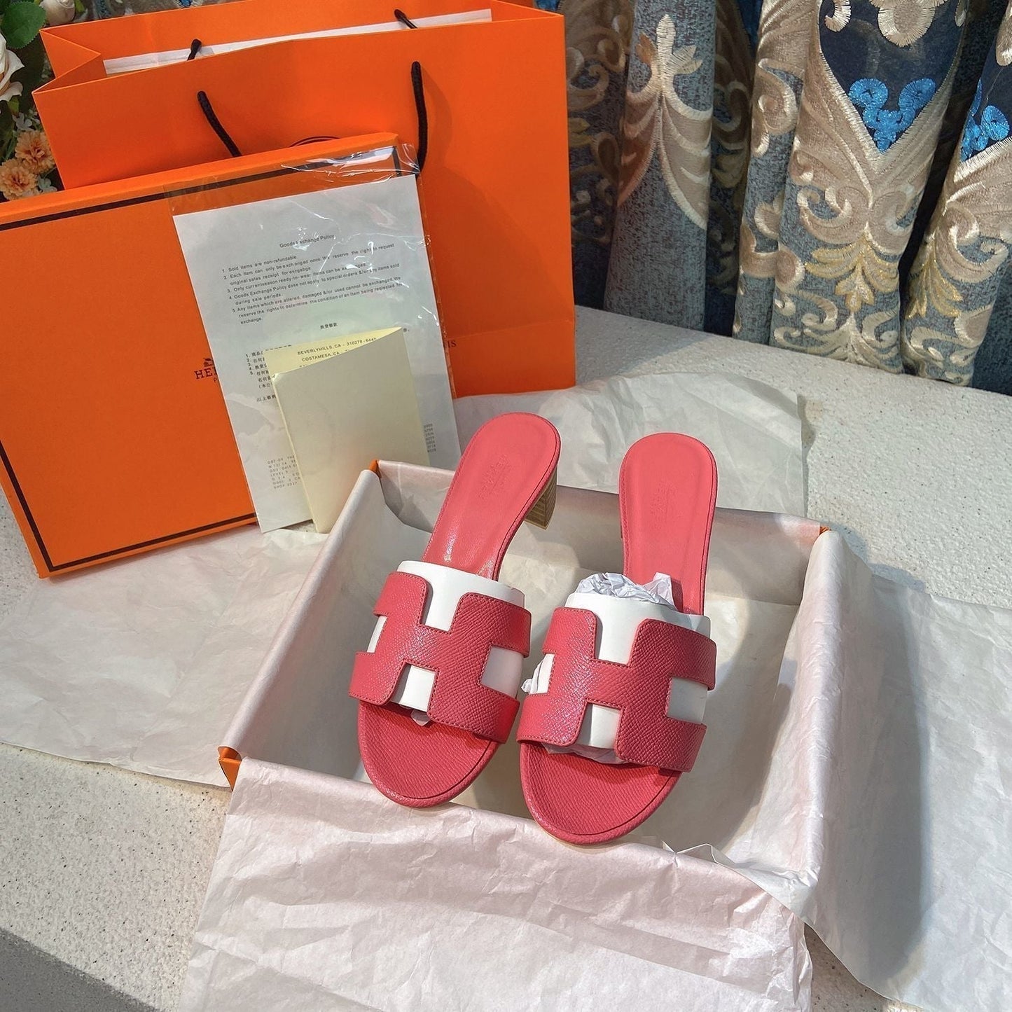 Classic H Heel Sandals mysite