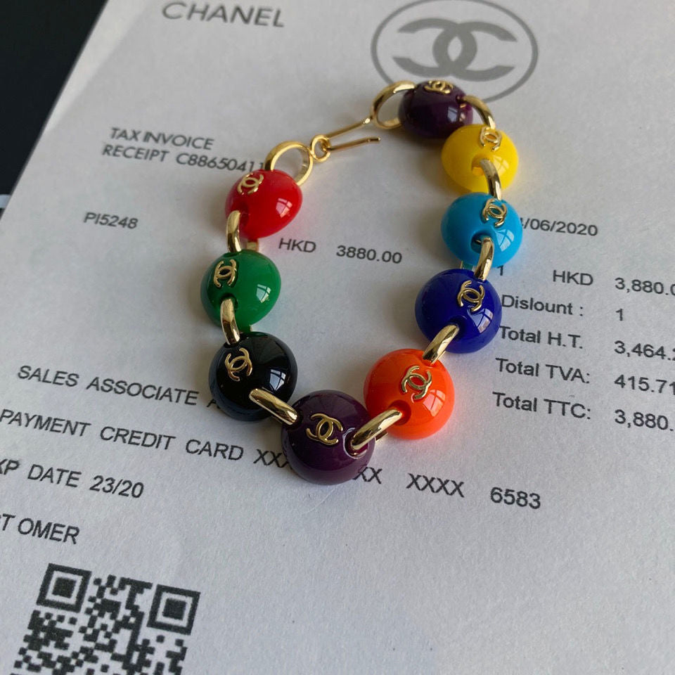 Temperament Rainbow Bead Bracelet mysite