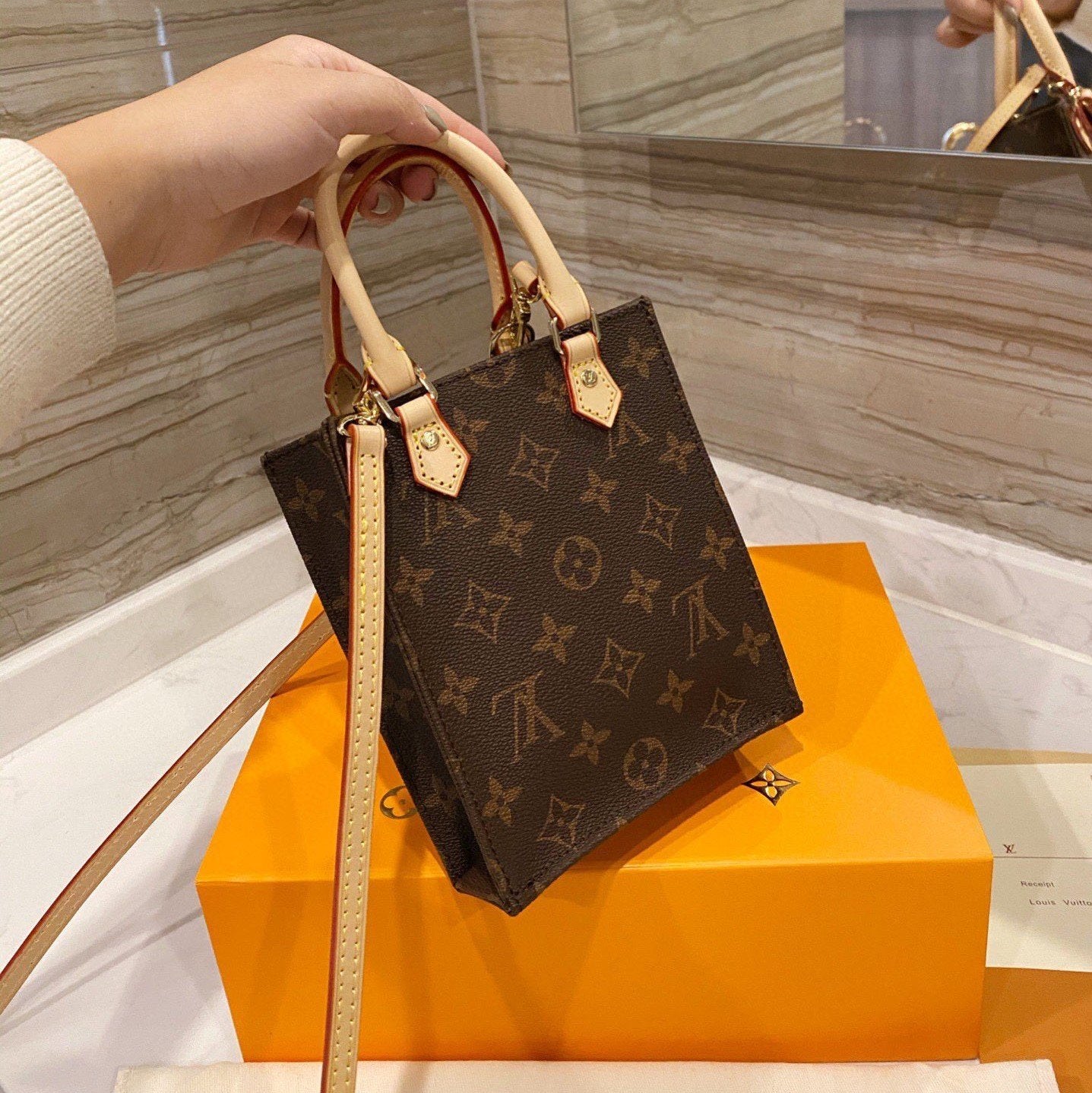 Brown Mini Tote Bag mysite