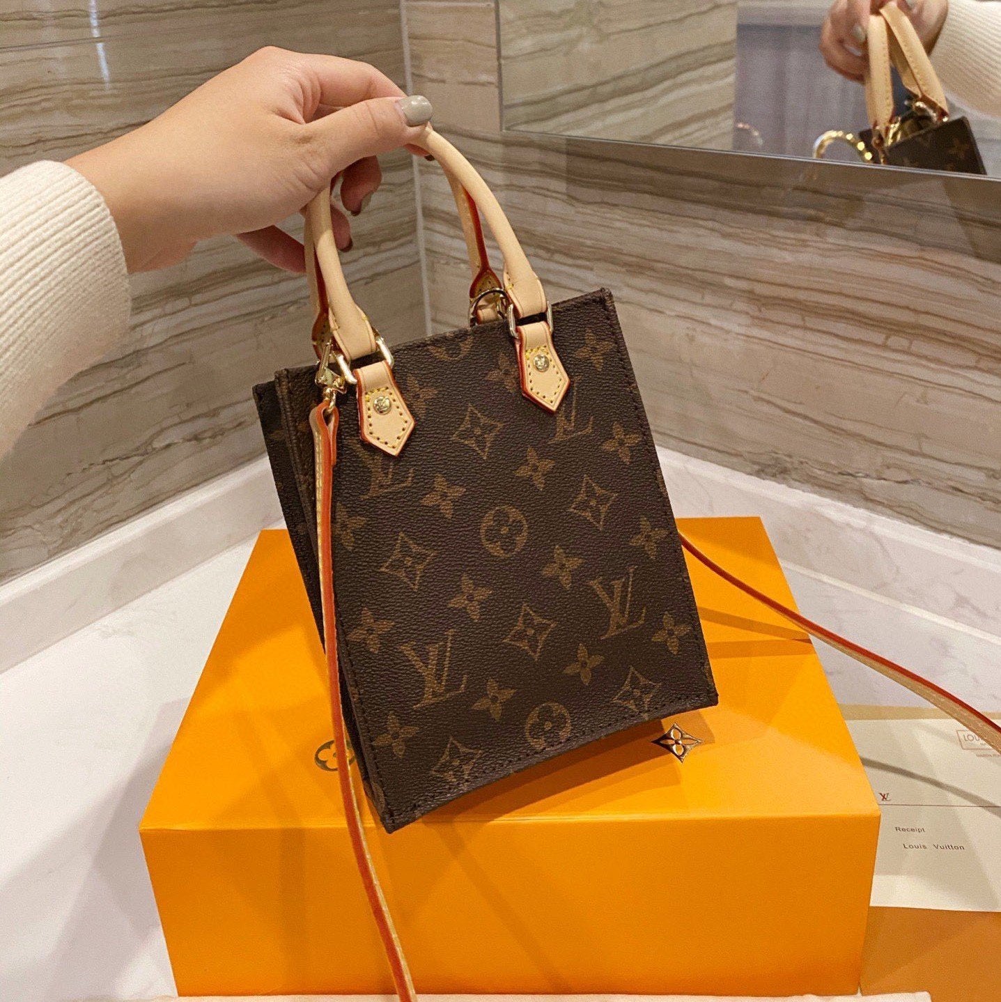 Brown Mini Tote Bag mysite