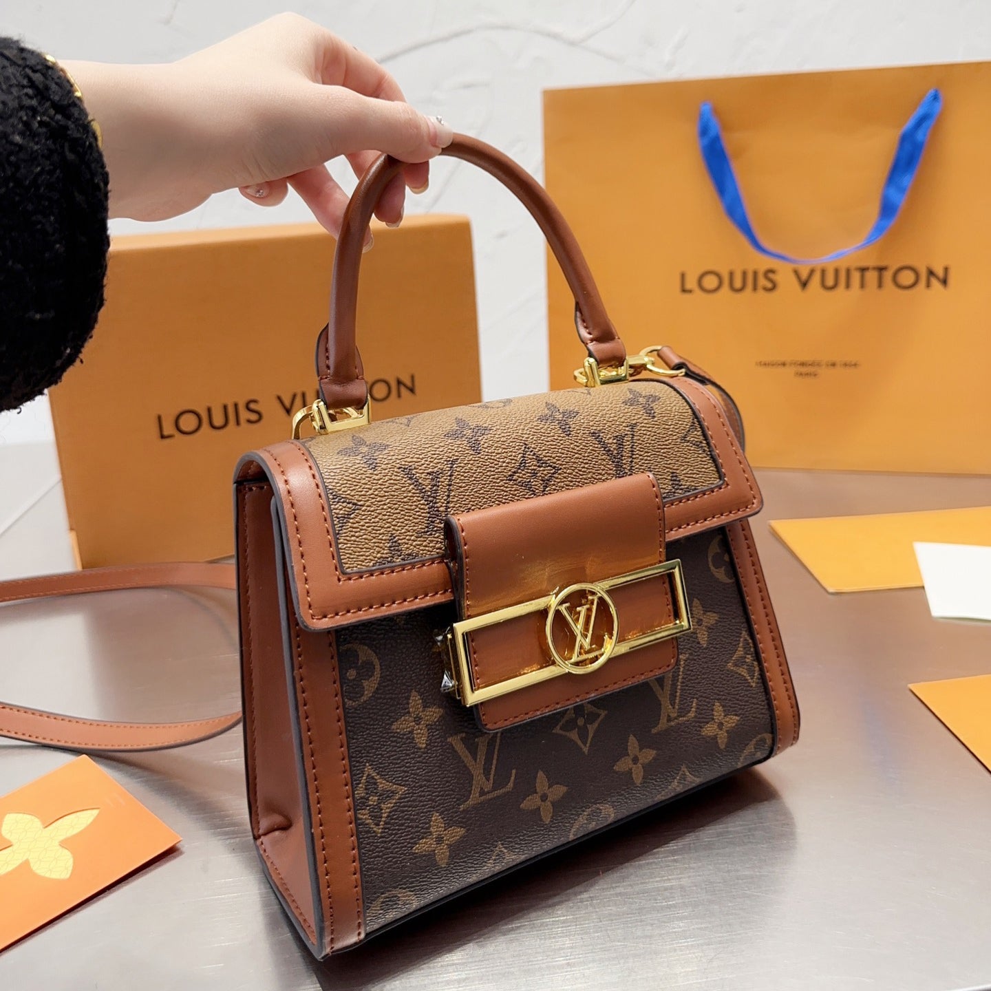 Classic Leather Handbag Messenger Bag mysite