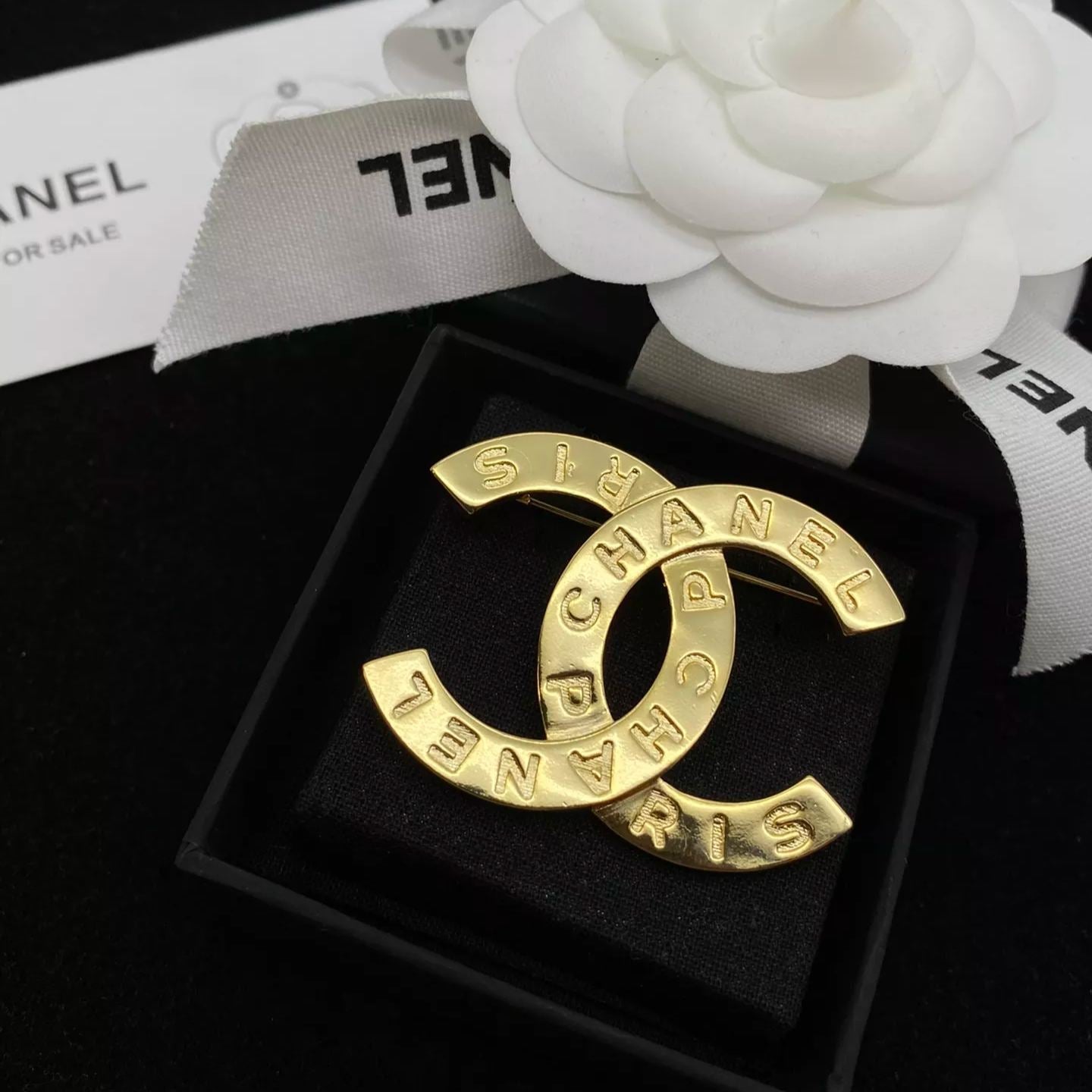 Simple Engraved Letter Brooch mysite