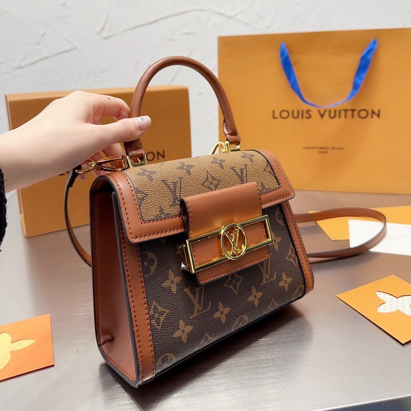 Classic Leather Handbag Messenger Bag mysite