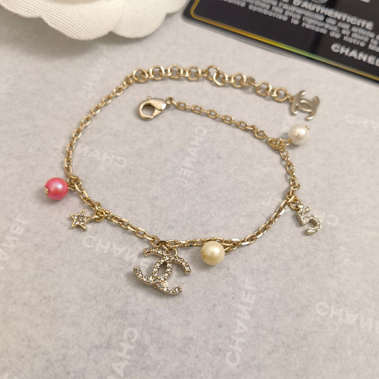 Fashion Pearl Rhinestone Pendants Bracelet mysite