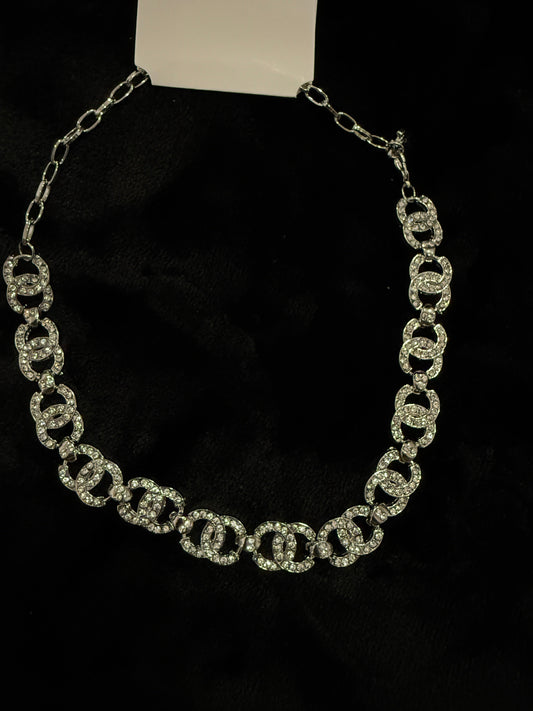 Double C necklace with gold plated high quality mysite