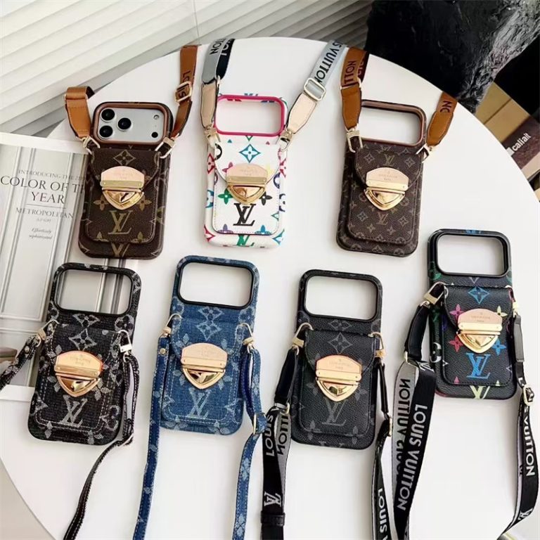 LV Luxury Phone Case with Strape For iPhone 17/ 16/ 15/ 14s mysite