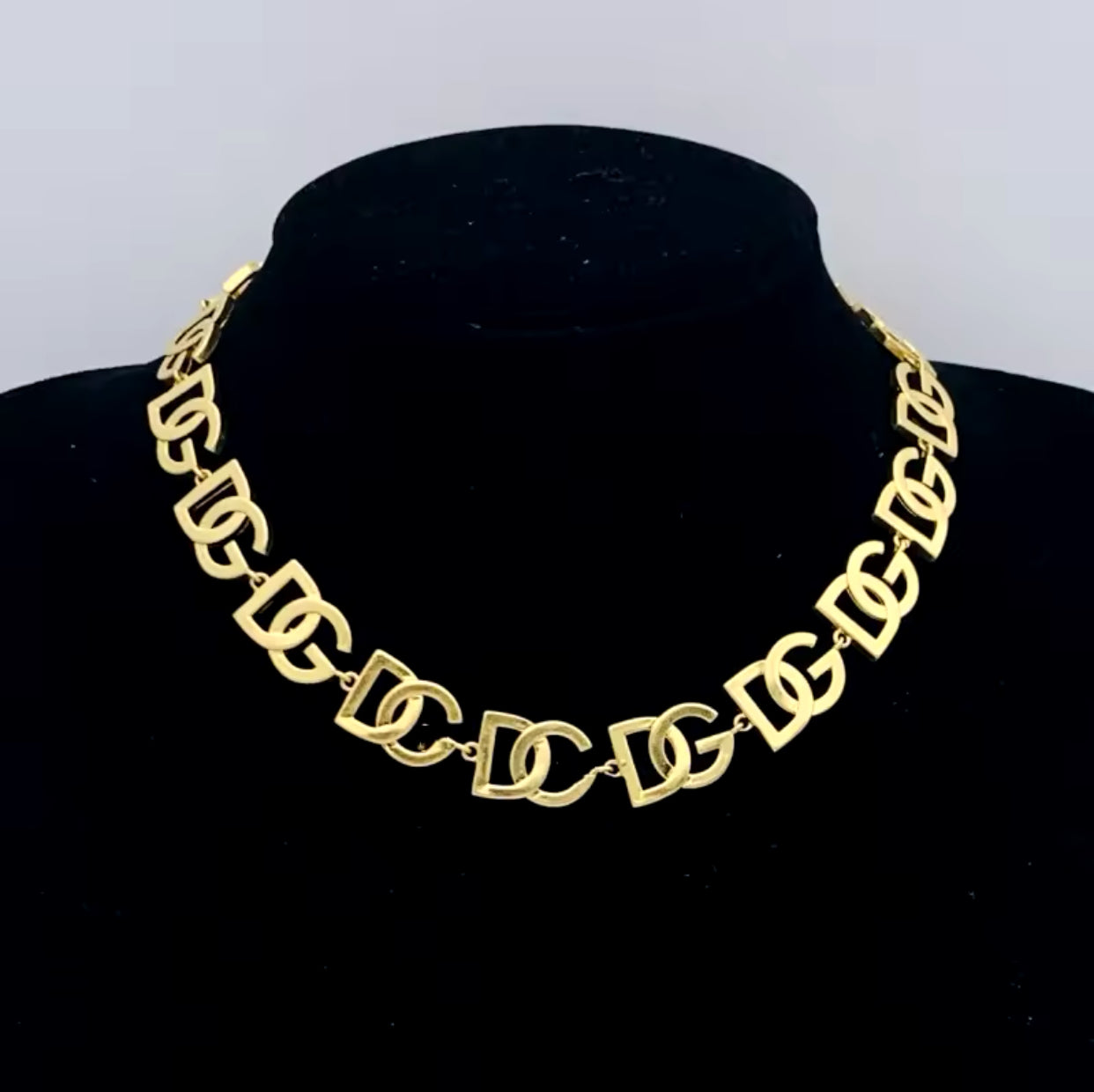 Small DG Letters Necklace mysite