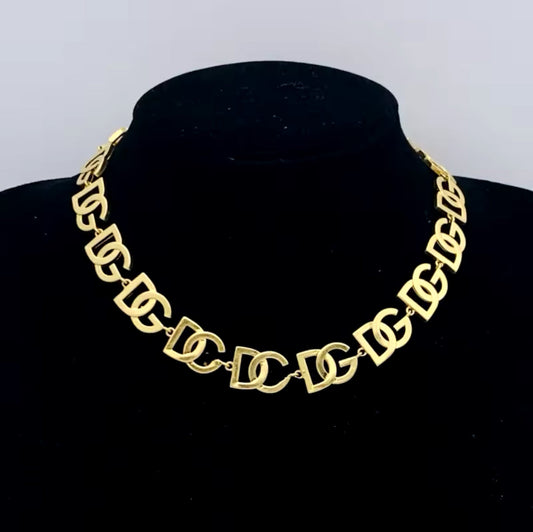 Small DG Letters Necklace mysite