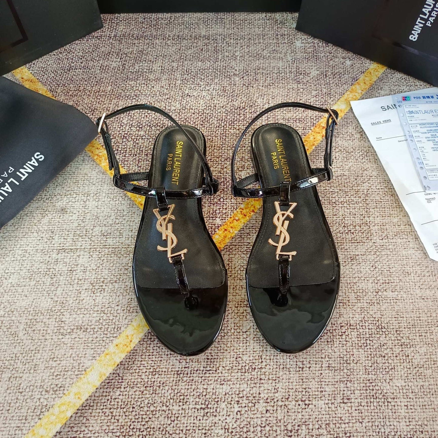 Logo-embellished leather slingback sandals mysite