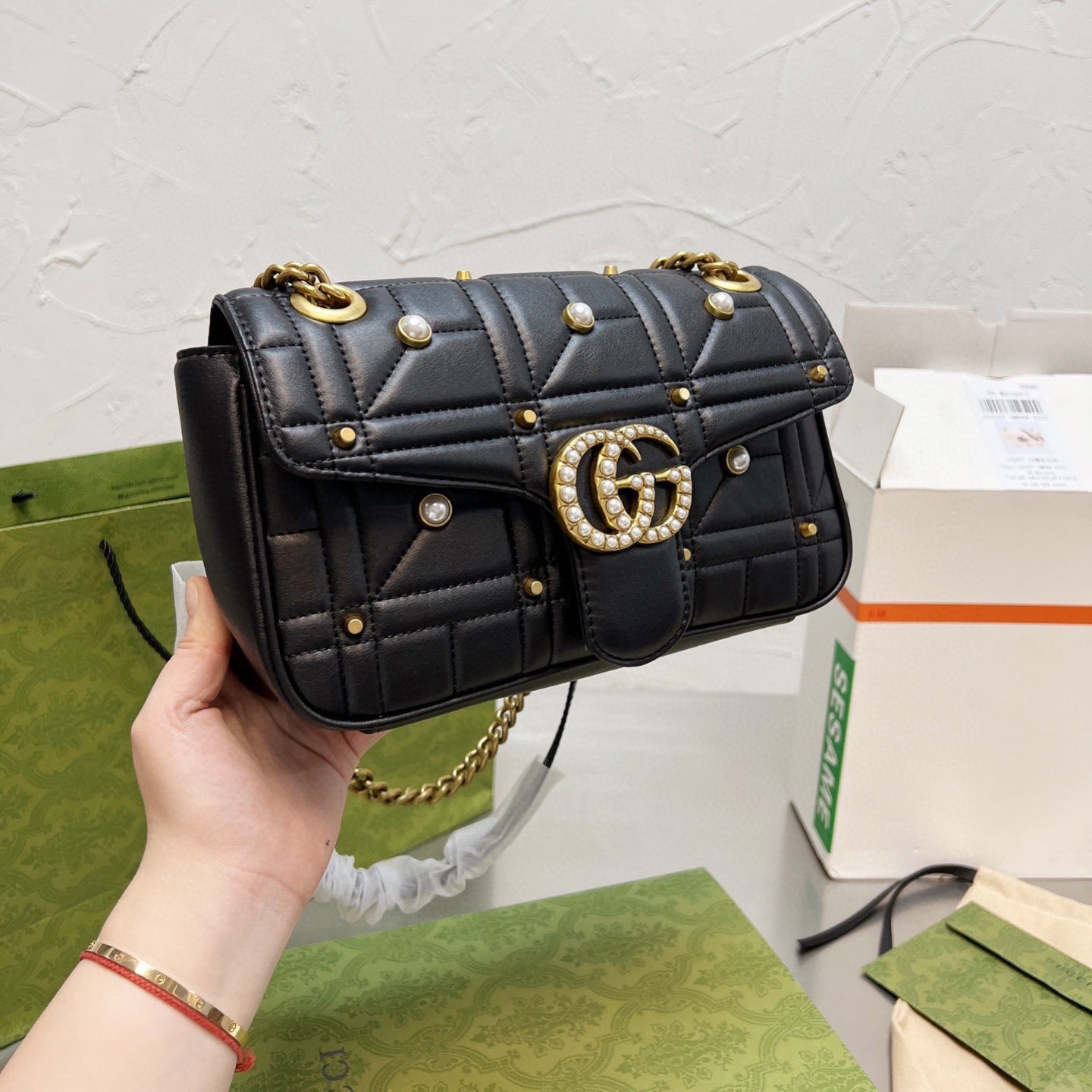 Classic Marmont Pearl Handle Bag mysite