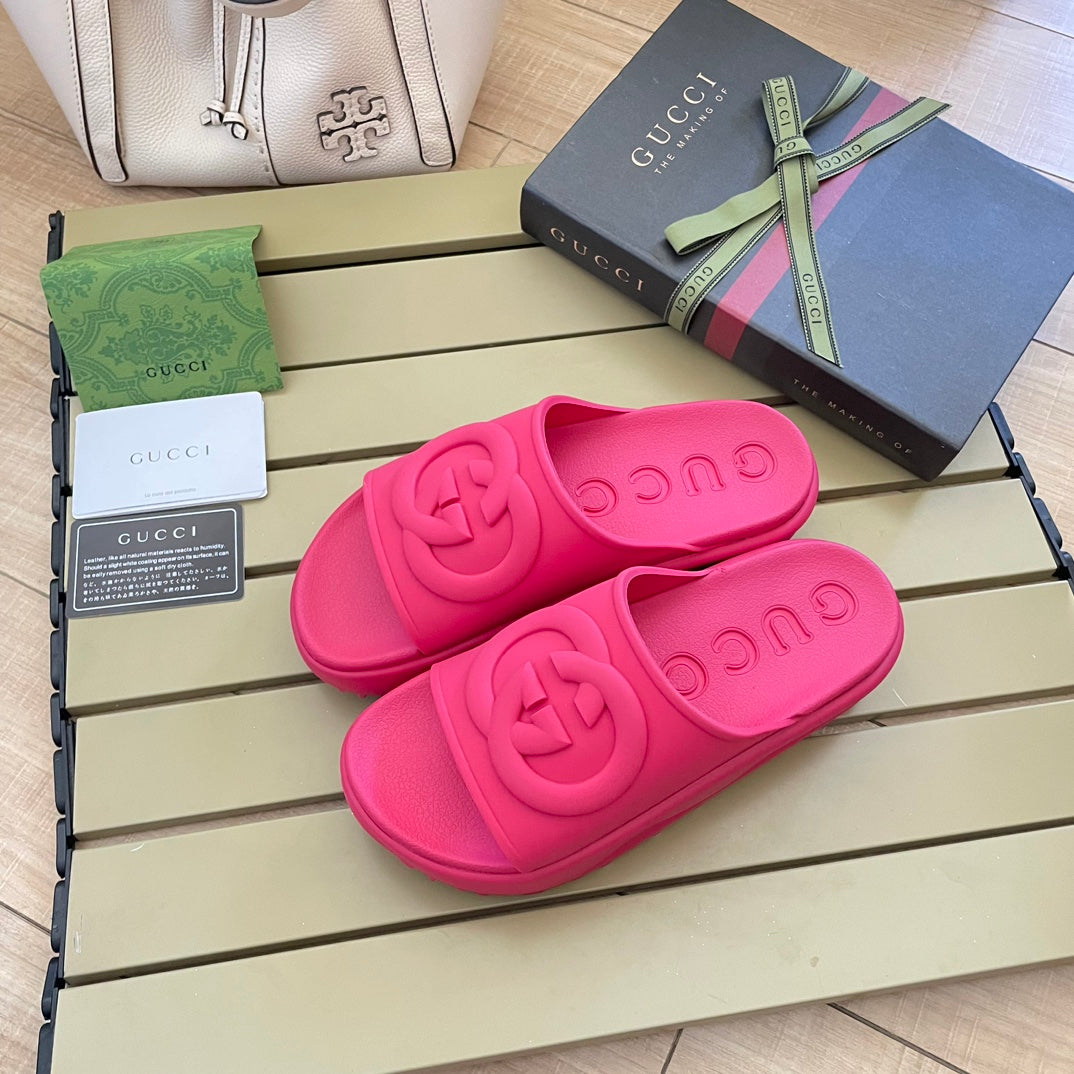 Fashion Colorful Platform Slippers mysite