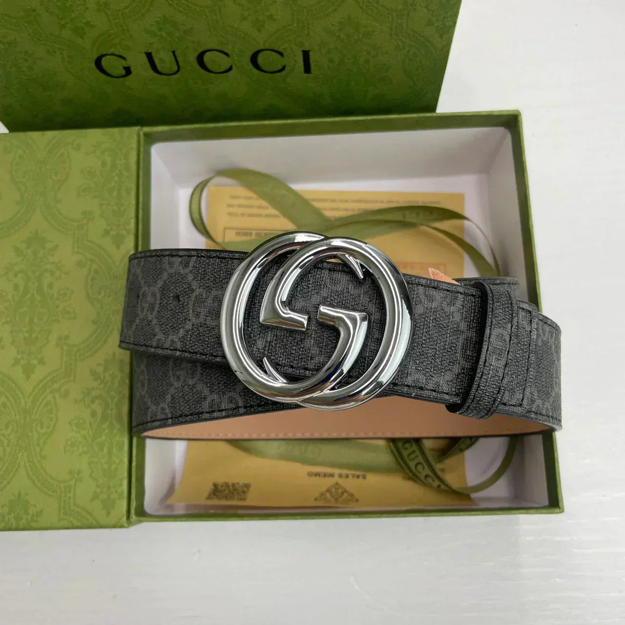 5 Colors Classic pattern printed belt mysite