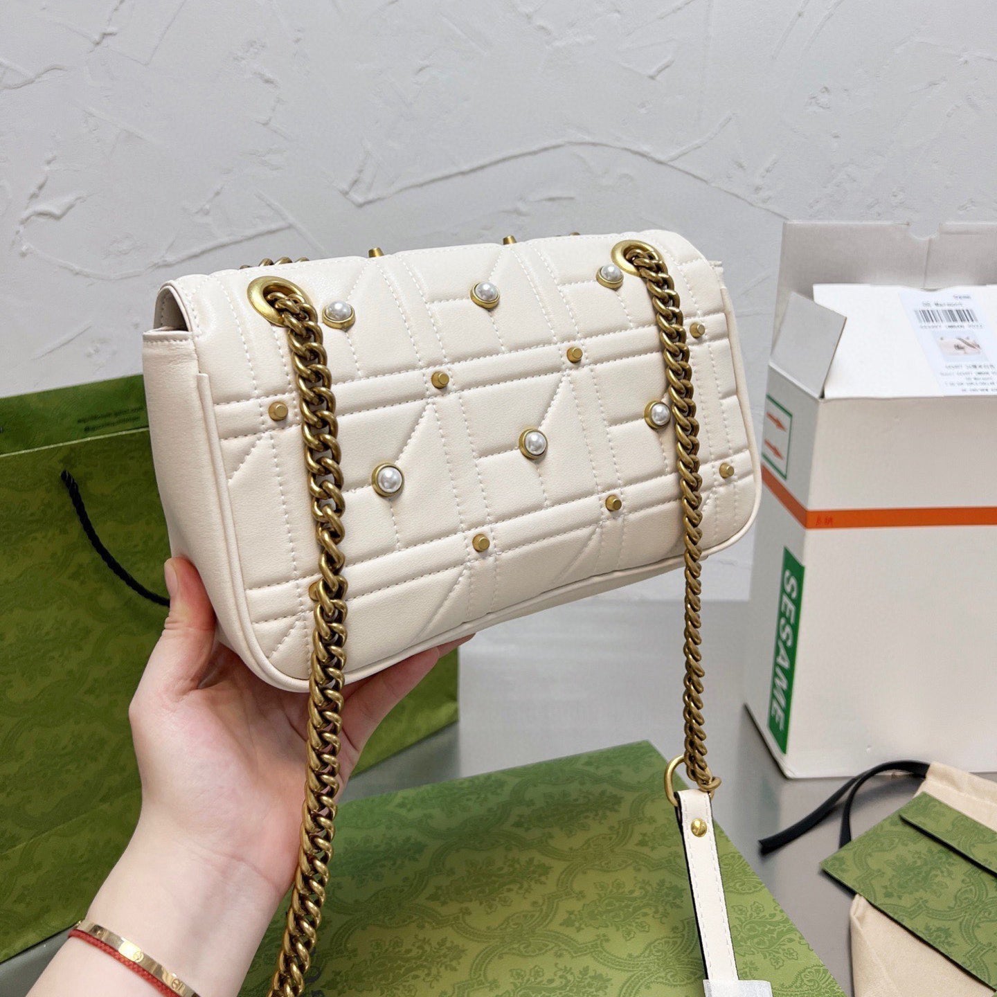 Classic Marmont Pearl Handle Bag mysite