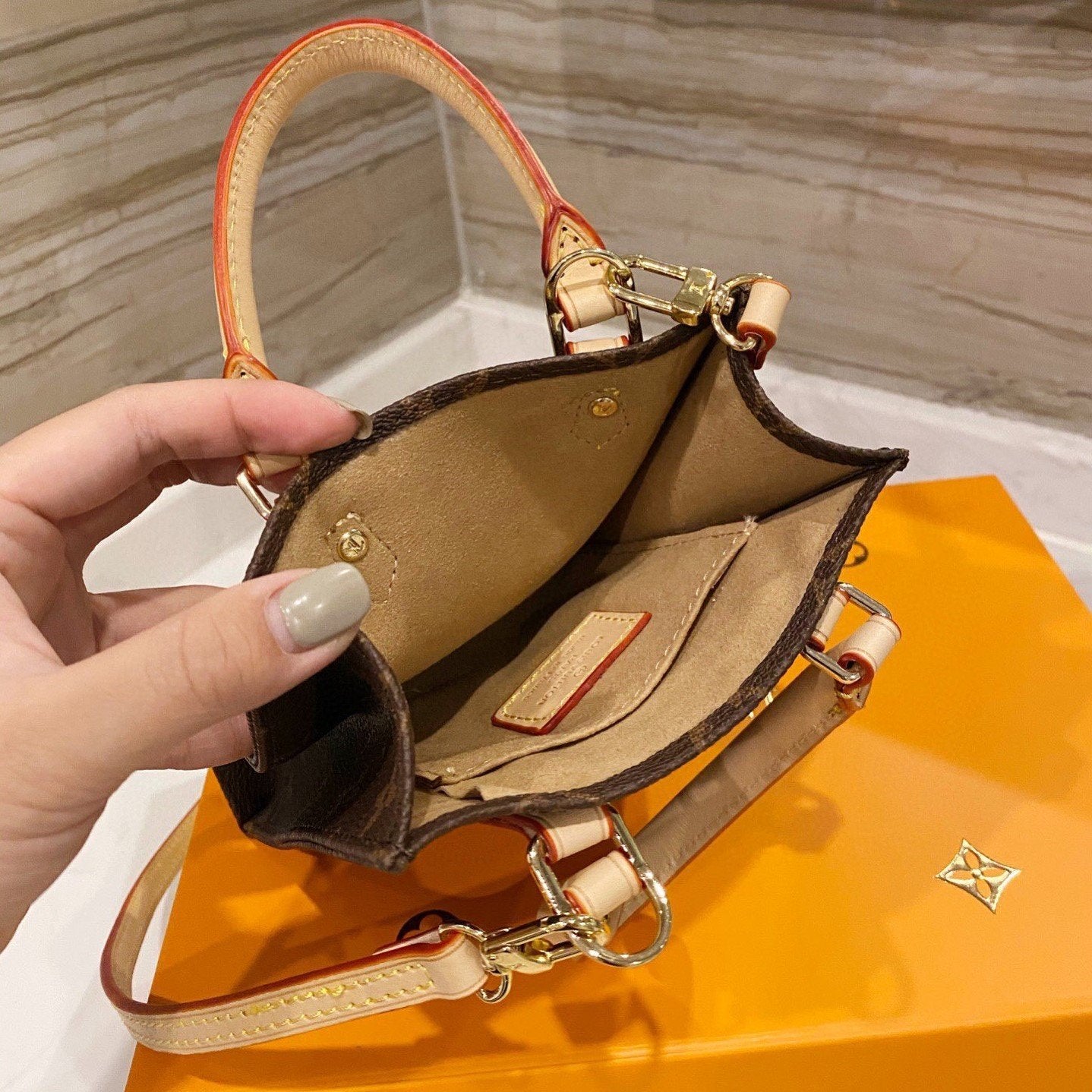 Brown Mini Tote Bag mysite
