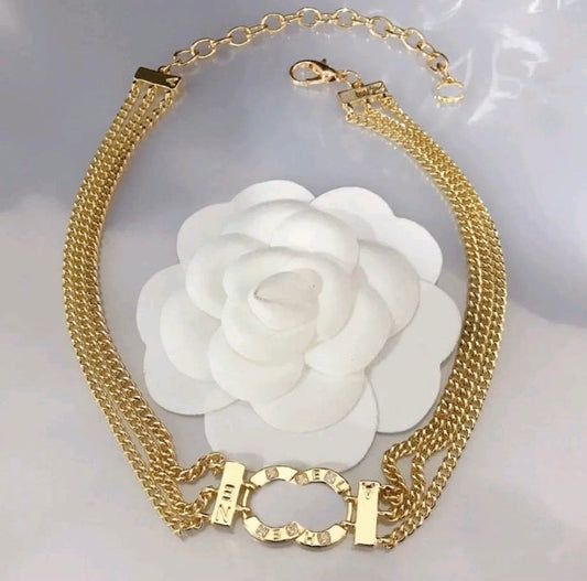 Luxury Brand CC Pendant Necklace Choker mysite
