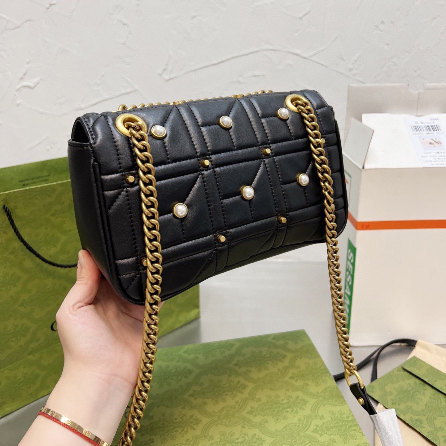 Classic Marmont Pearl Handle Bag mysite