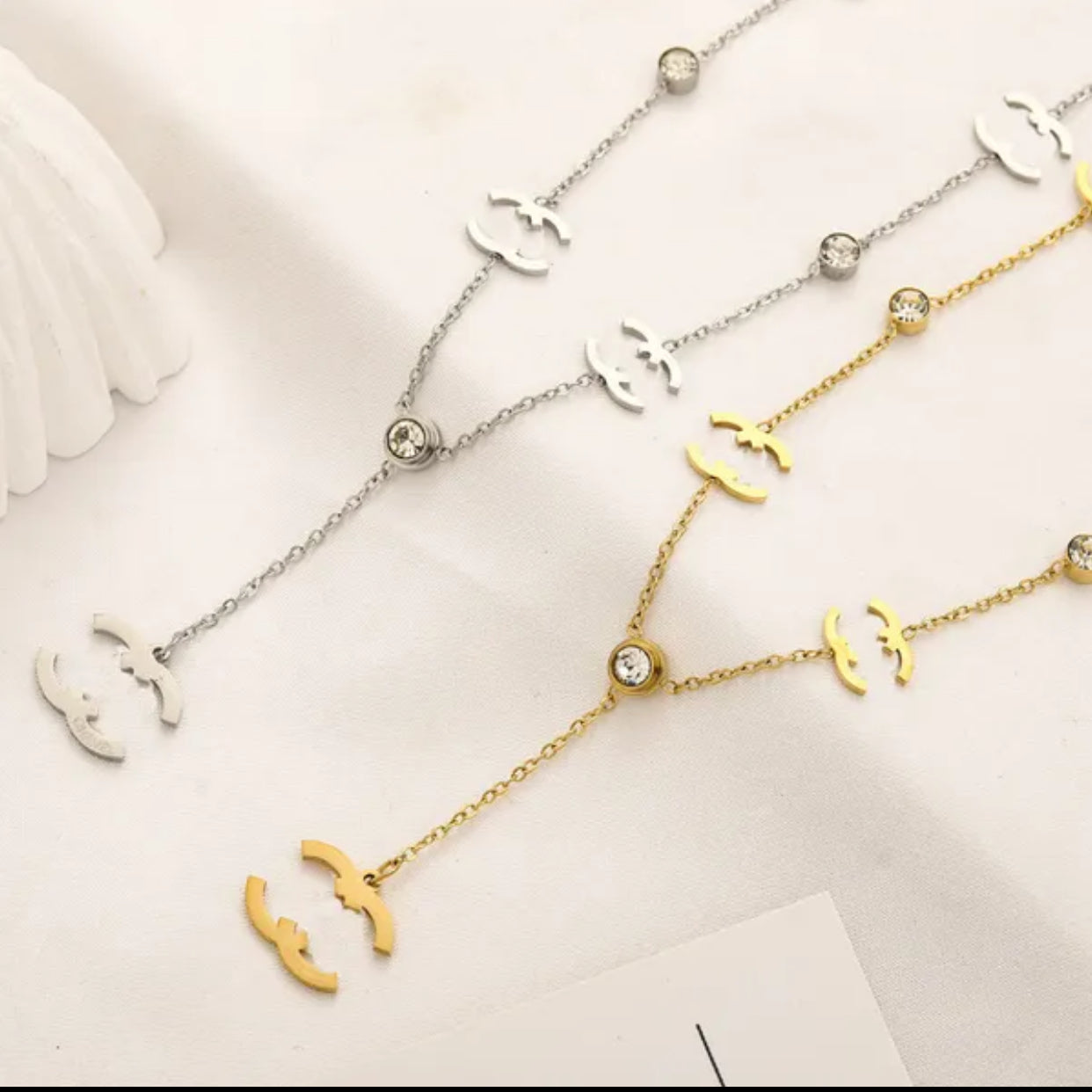 Designer Brand letter CC Necklace Elegant mysite