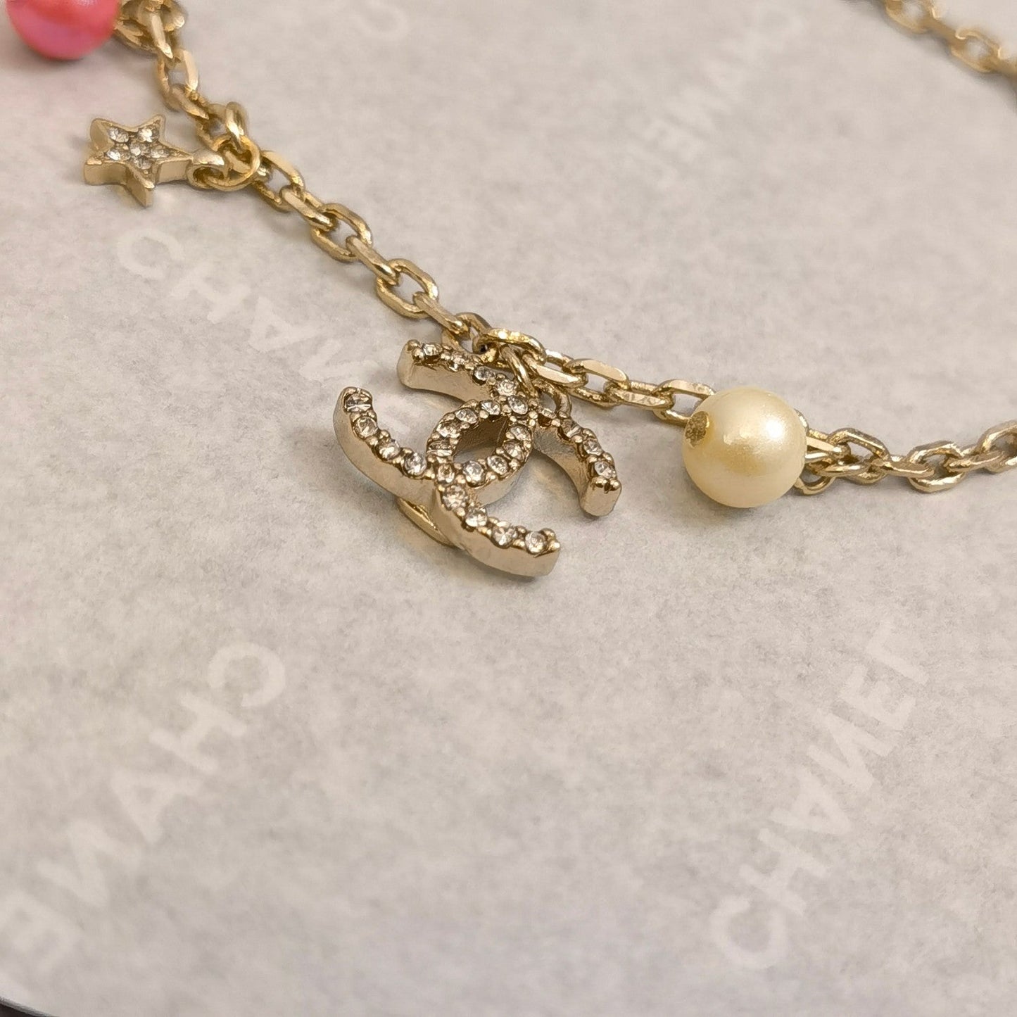 Fashion Pearl Rhinestone Pendants Bracelet mysite