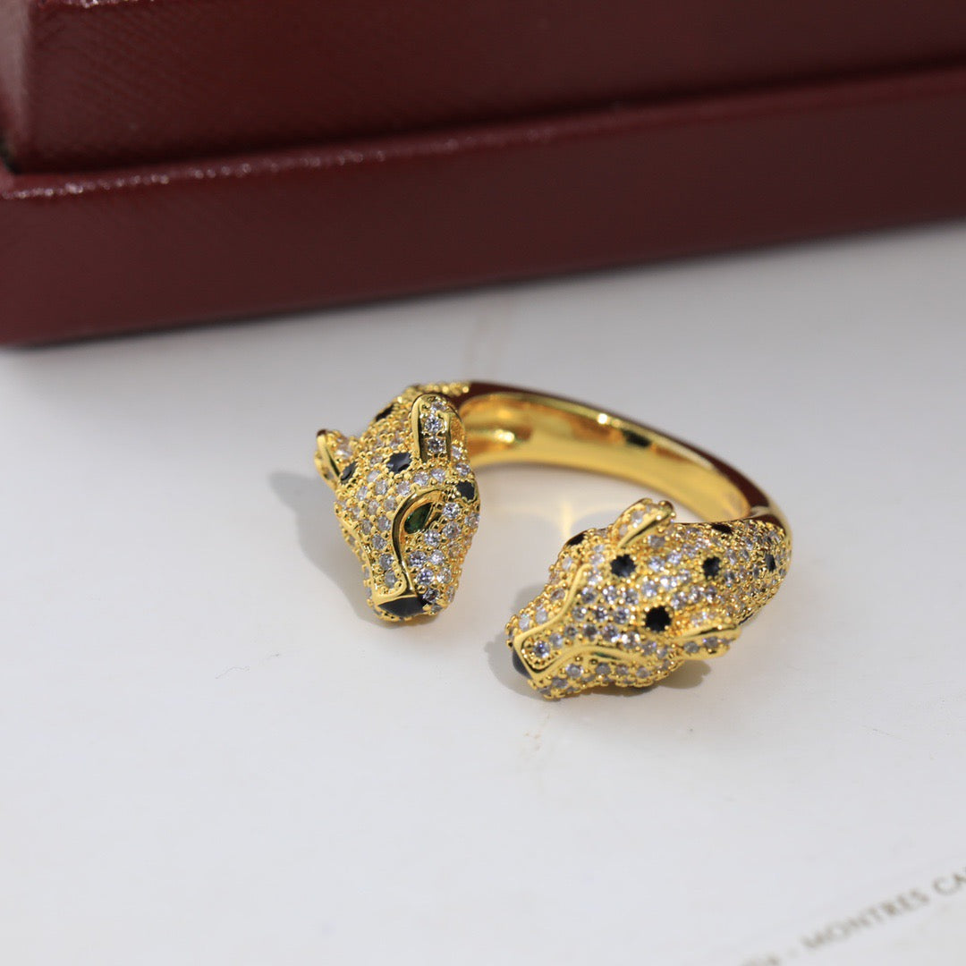 Diamond Leopard Open Ring mysite