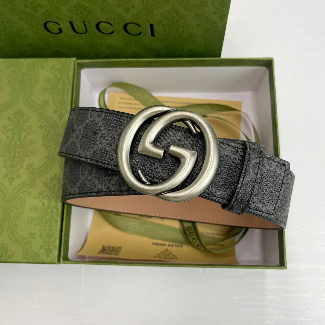 5 Colors Classic pattern printed belt mysite
