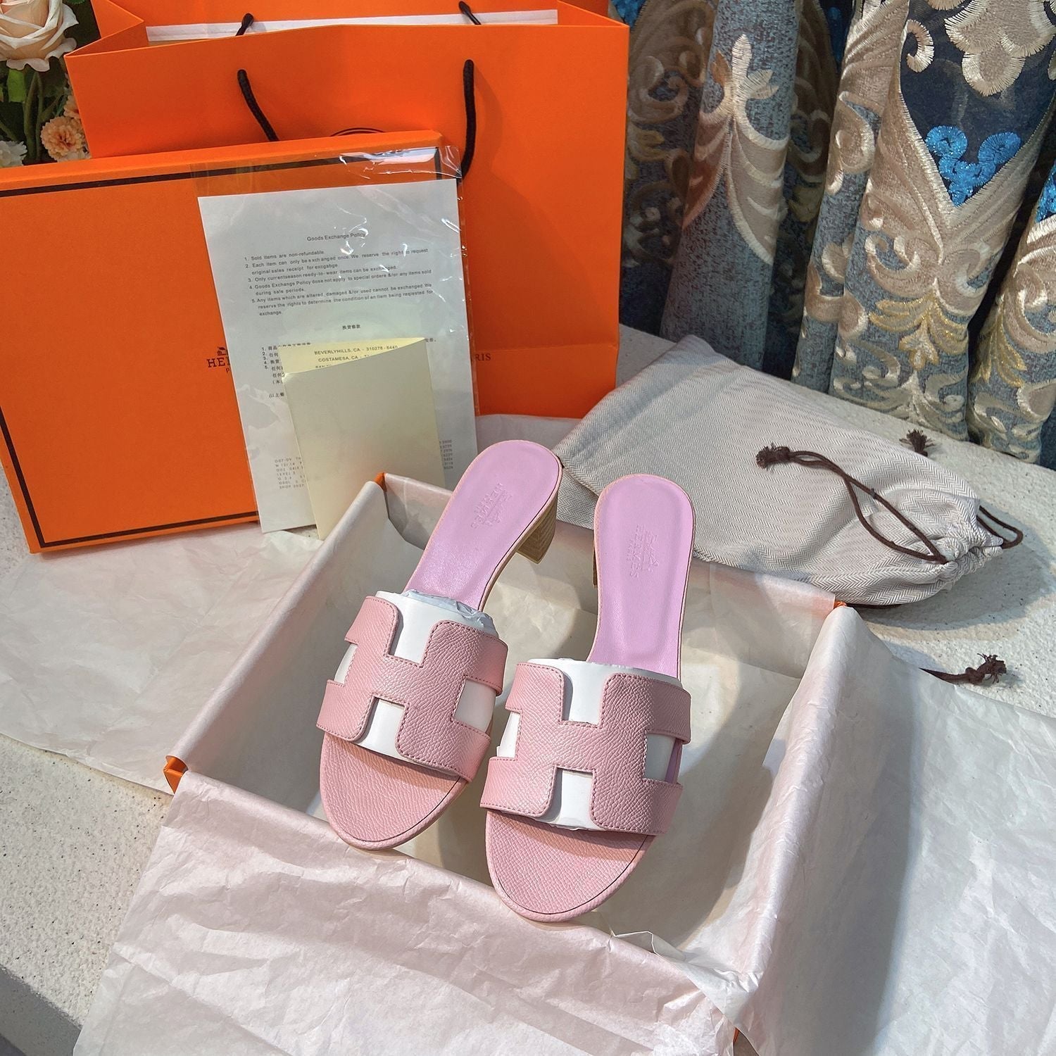 Classic H Heel Sandals mysite