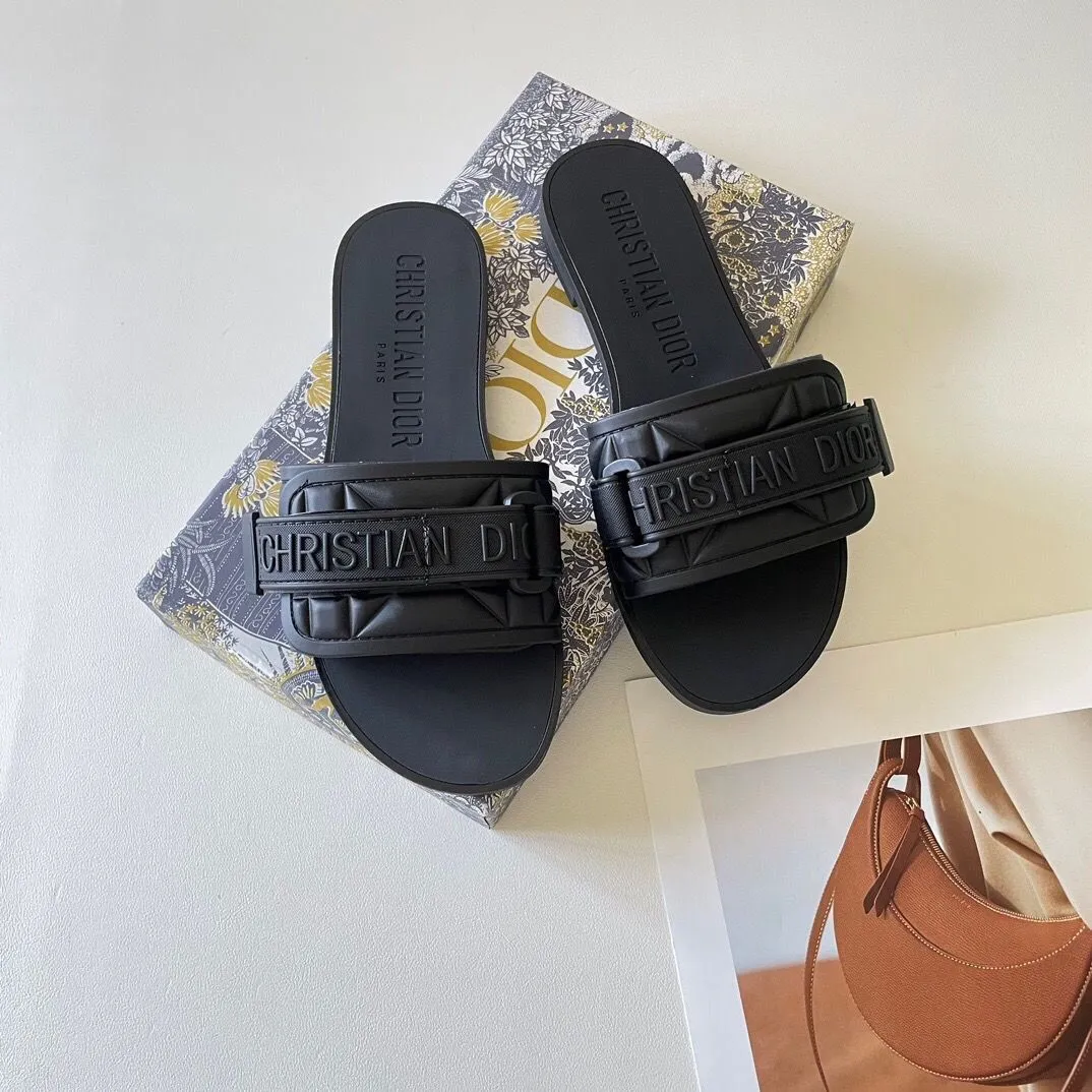 Solid Color Velcro Slippers mysite
