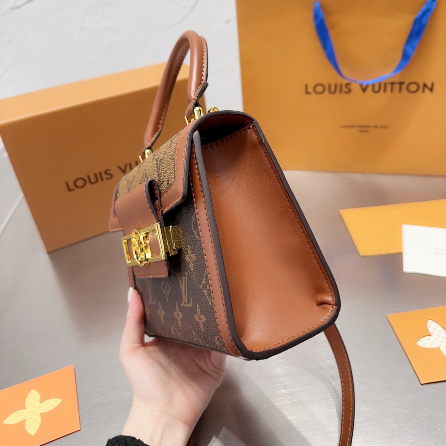 Classic Leather Handbag Messenger Bag mysite