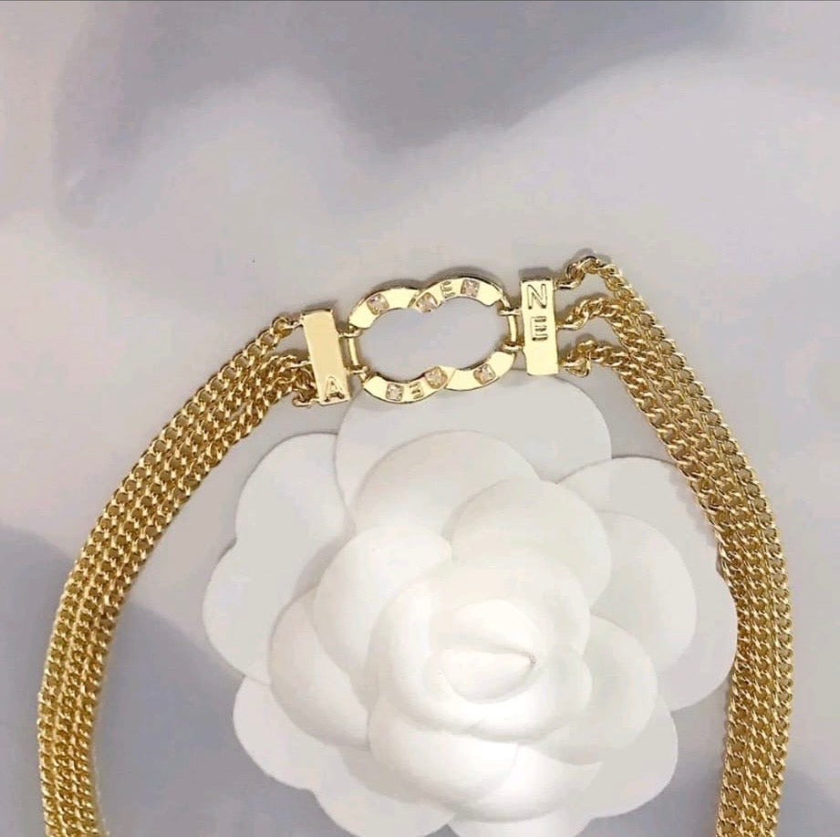 Luxury Brand CC Pendant Necklace Choker mysite