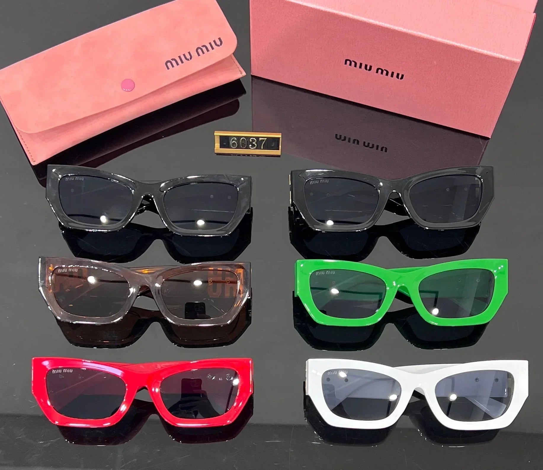 Fashion Square Cat-Eye Sunglasses 6037 mysite