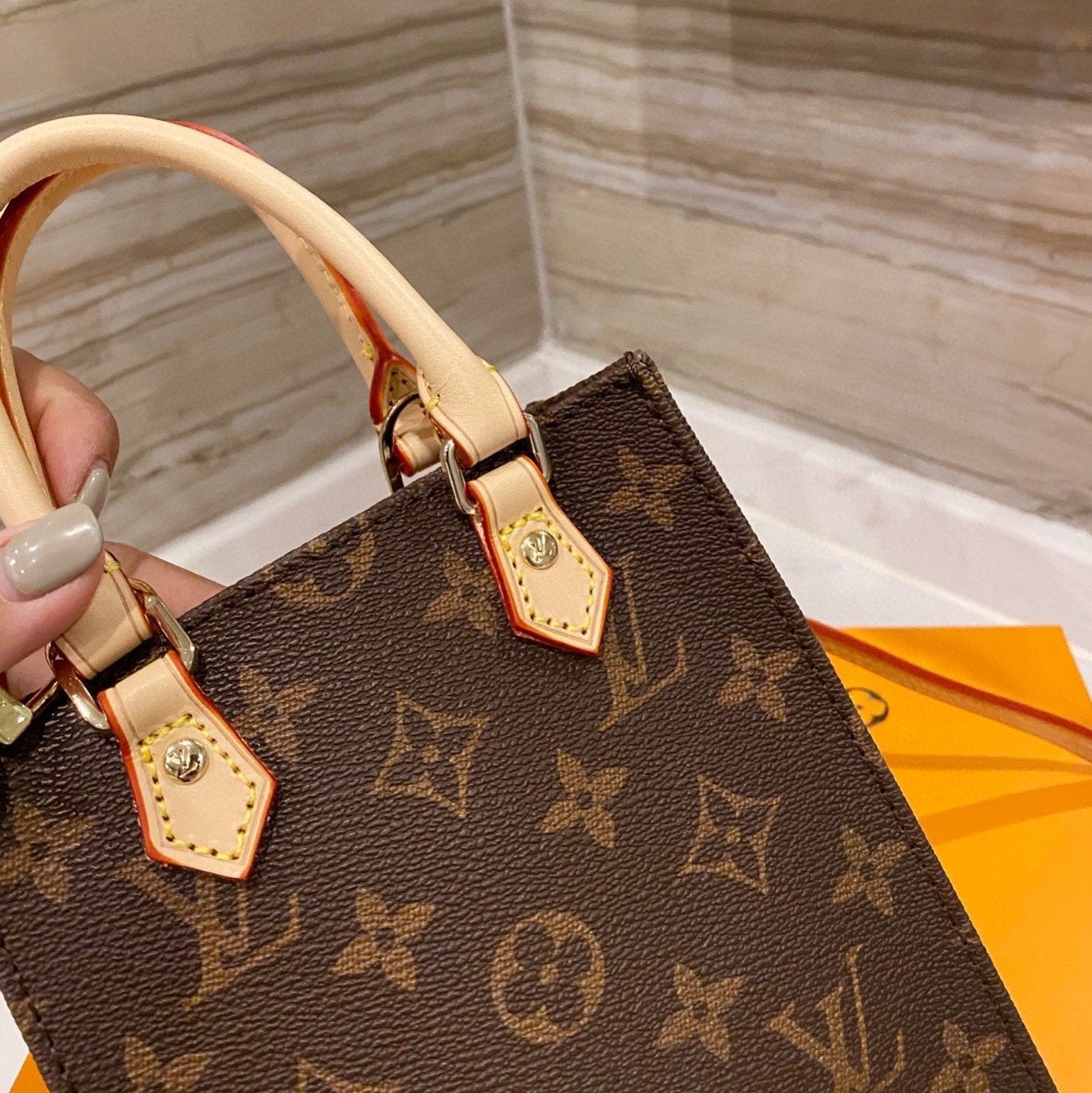 Brown Mini Tote Bag mysite