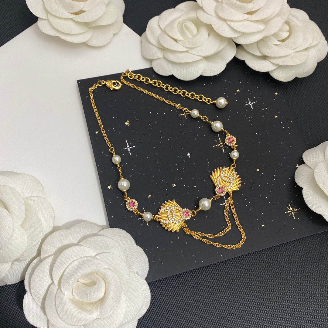 Premium Zircon Tassel Necklace mysite