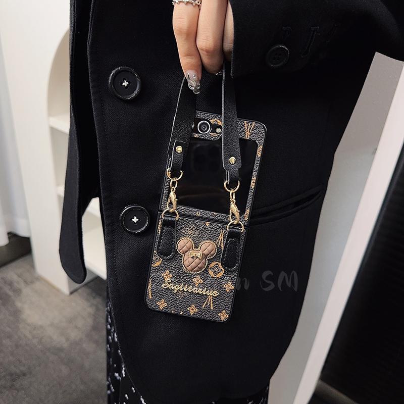 Samsung Luxury Leather Galaxy Z Flip 5/4/3 Cases mysite