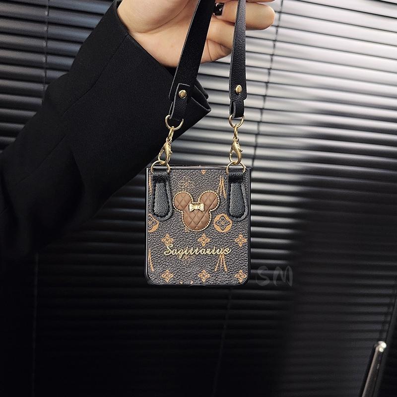 Samsung Luxury Leather Galaxy Z Flip 5/4/3 Cases mysite