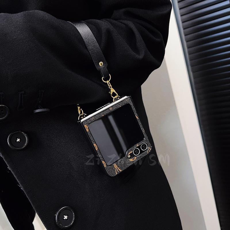 Samsung Luxury Leather Galaxy Z Flip 5/4/3 Cases mysite