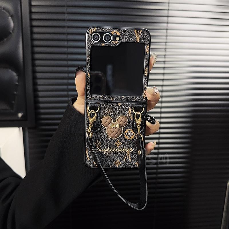 Samsung Luxury Leather Galaxy Z Flip 5/4/3 Cases mysite