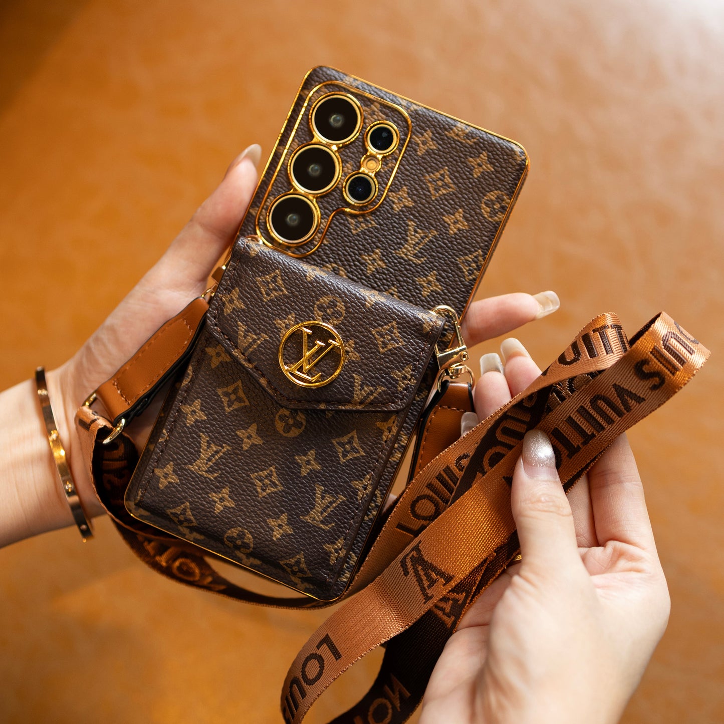 Advanced Leather Samsung Phone Case with Wallet and Strap.s mysite