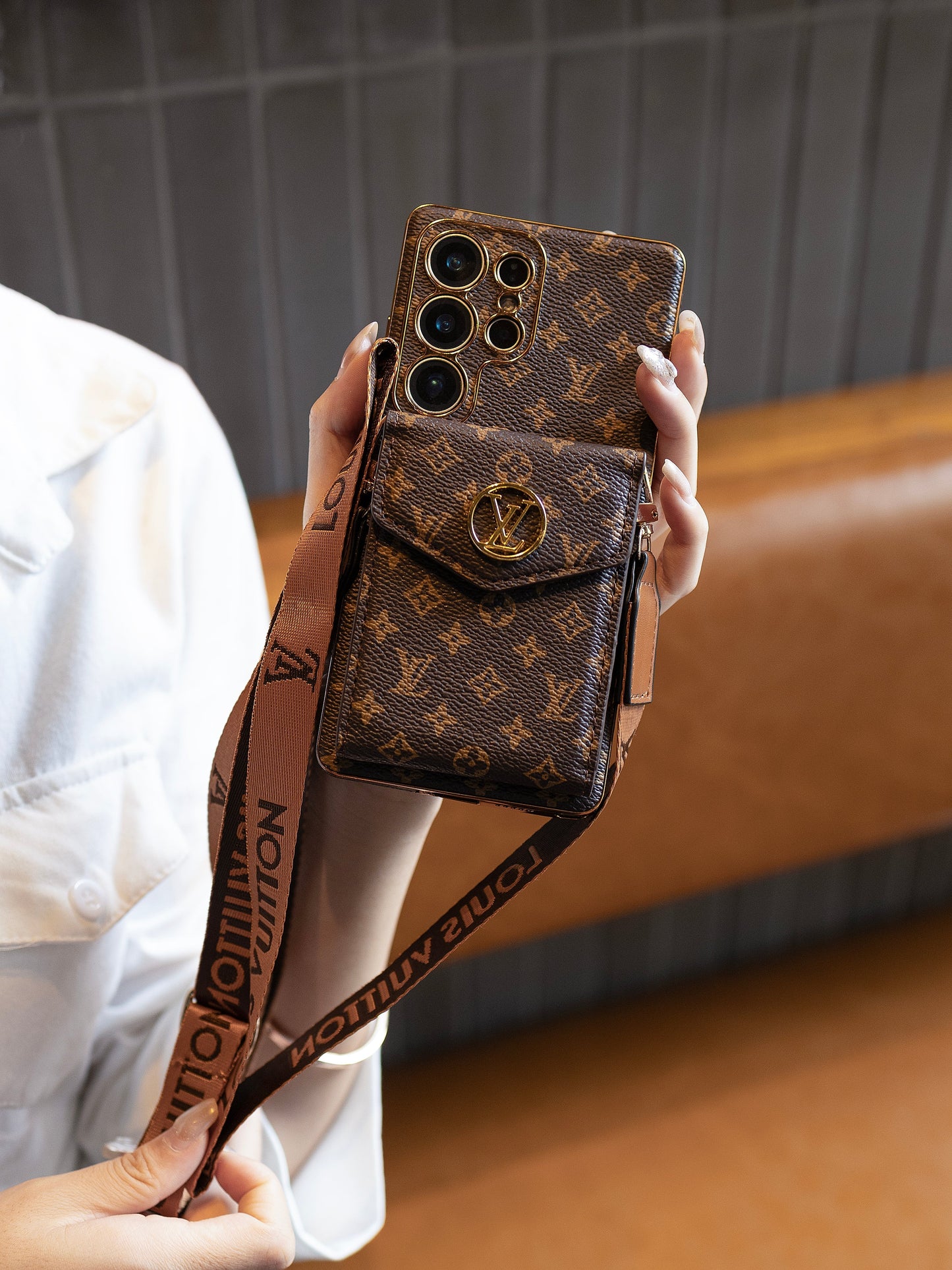 Advanced Leather Samsung Phone Case with Wallet and Strap.s mysite