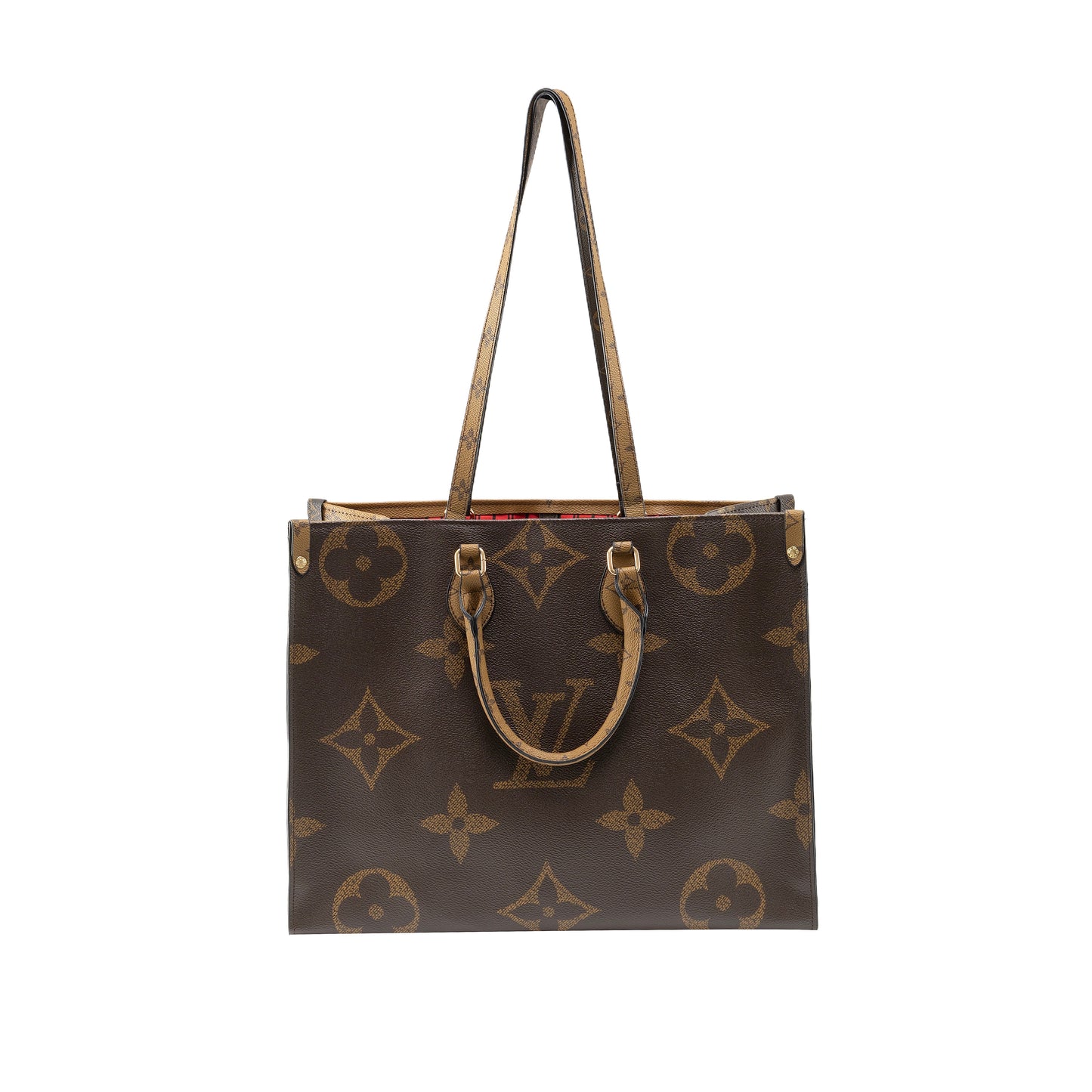 Luxe Monogram Leather Tote BagHandbag-1 mysite
