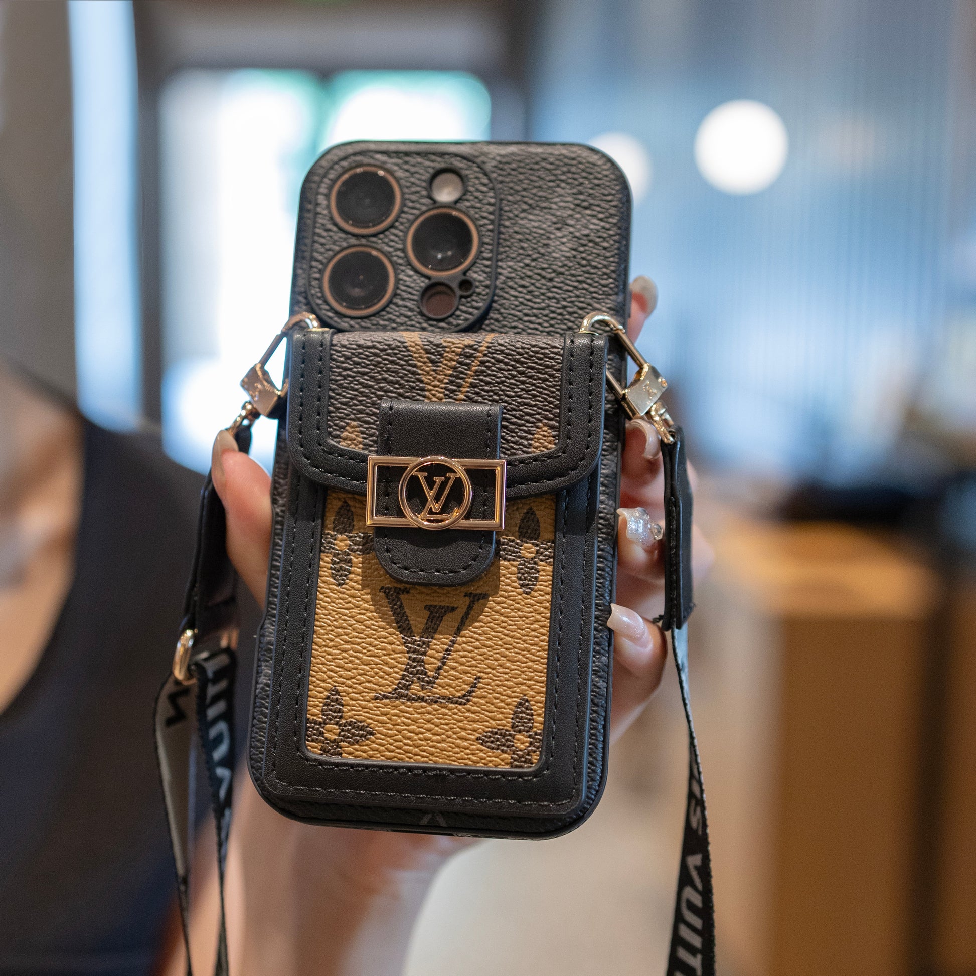 Lou Card Holder Crossbody iPhone Case-ss mysite