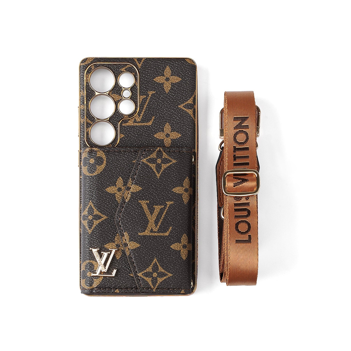 Advanced Leather Samsung Phone Case with Wallet and Strap.s mysite