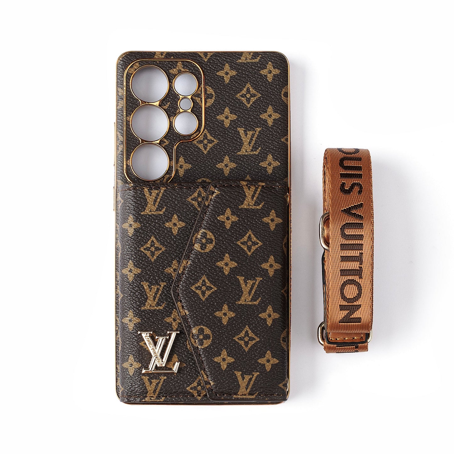 Advanced Leather Samsung Phone Case with Wallet and Strap.s mysite