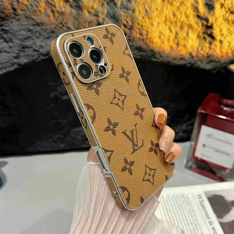 Luxury LV Leather iPhone Cases mysite