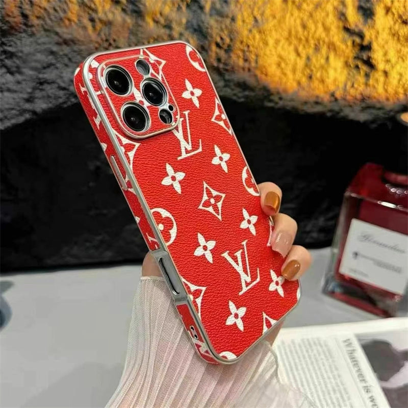 Luxury LV Leather iPhone Cases mysite