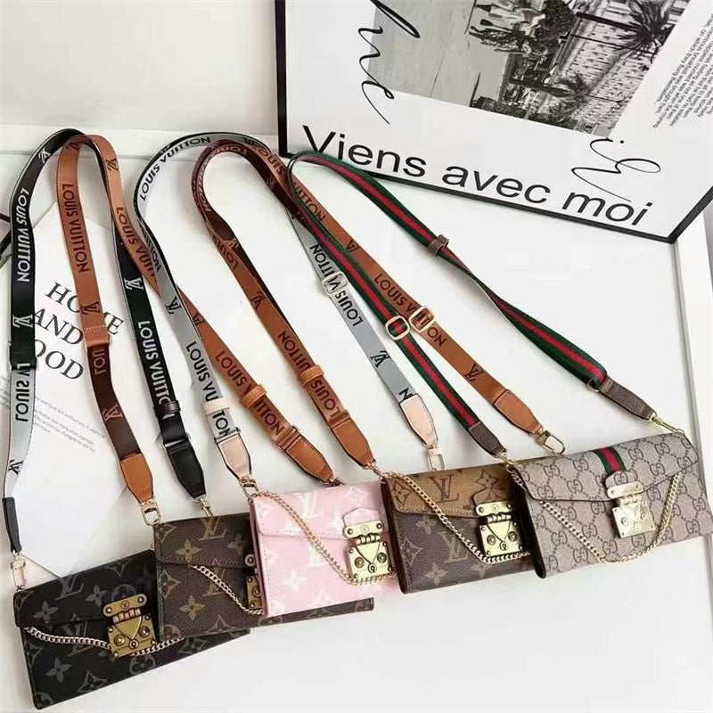 Monogram LV Luxurious Phone Case With Straps mysite