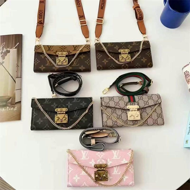 Monogram LV Luxurious Phone Case With Straps mysite