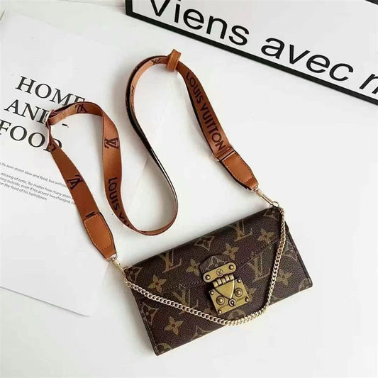 Monogram LV Luxurious Phone Case With Straps mysite