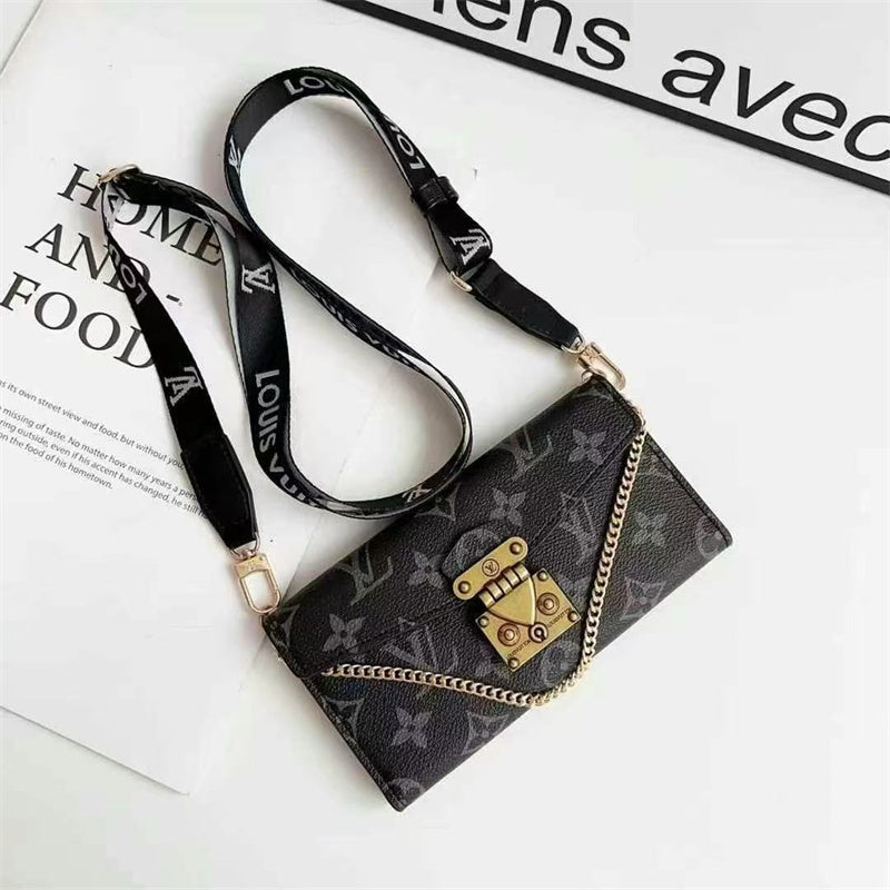 Monogram LV Luxurious Phone Case With Straps mysite