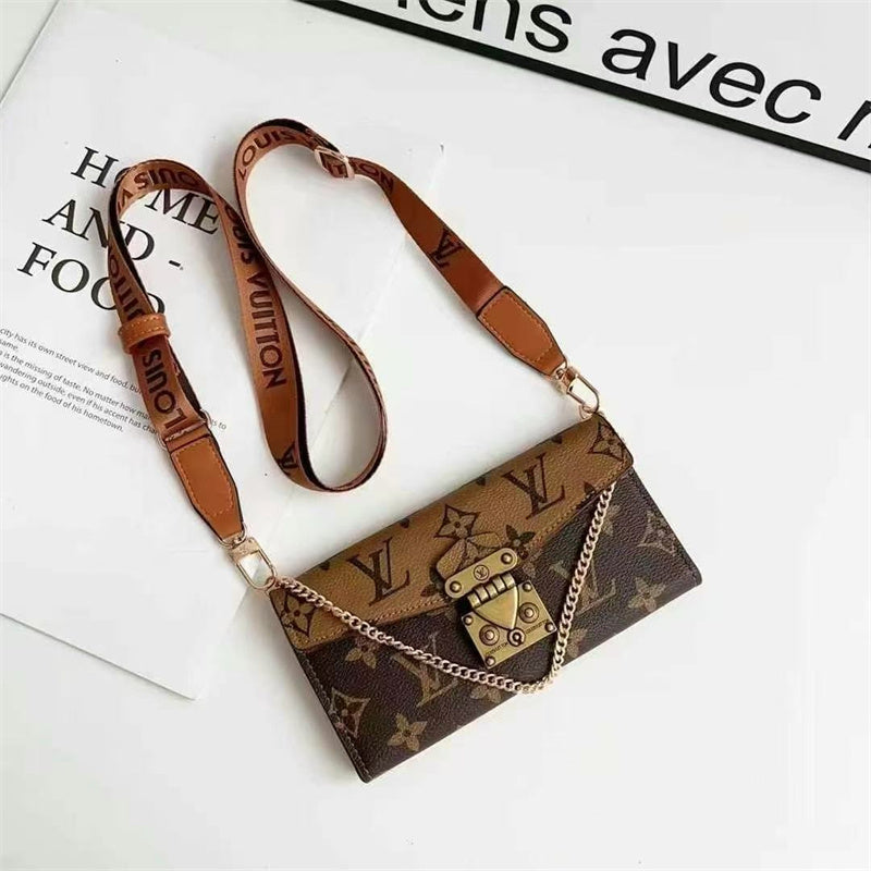 Monogram LV Luxurious Phone Case With Straps mysite